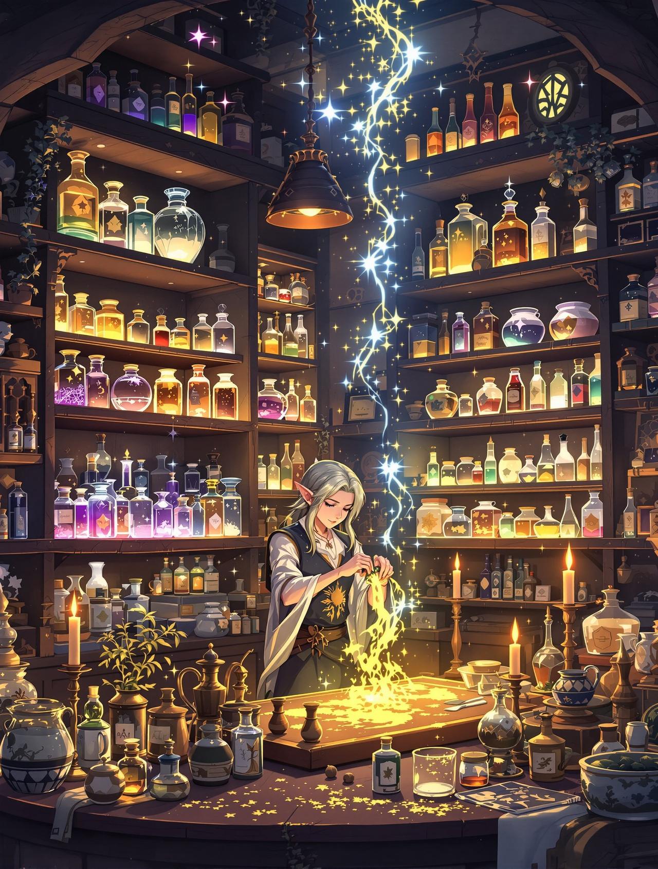 精灵药剂师 - 《洞洞杂货店》漫画免费百度连载作品封面